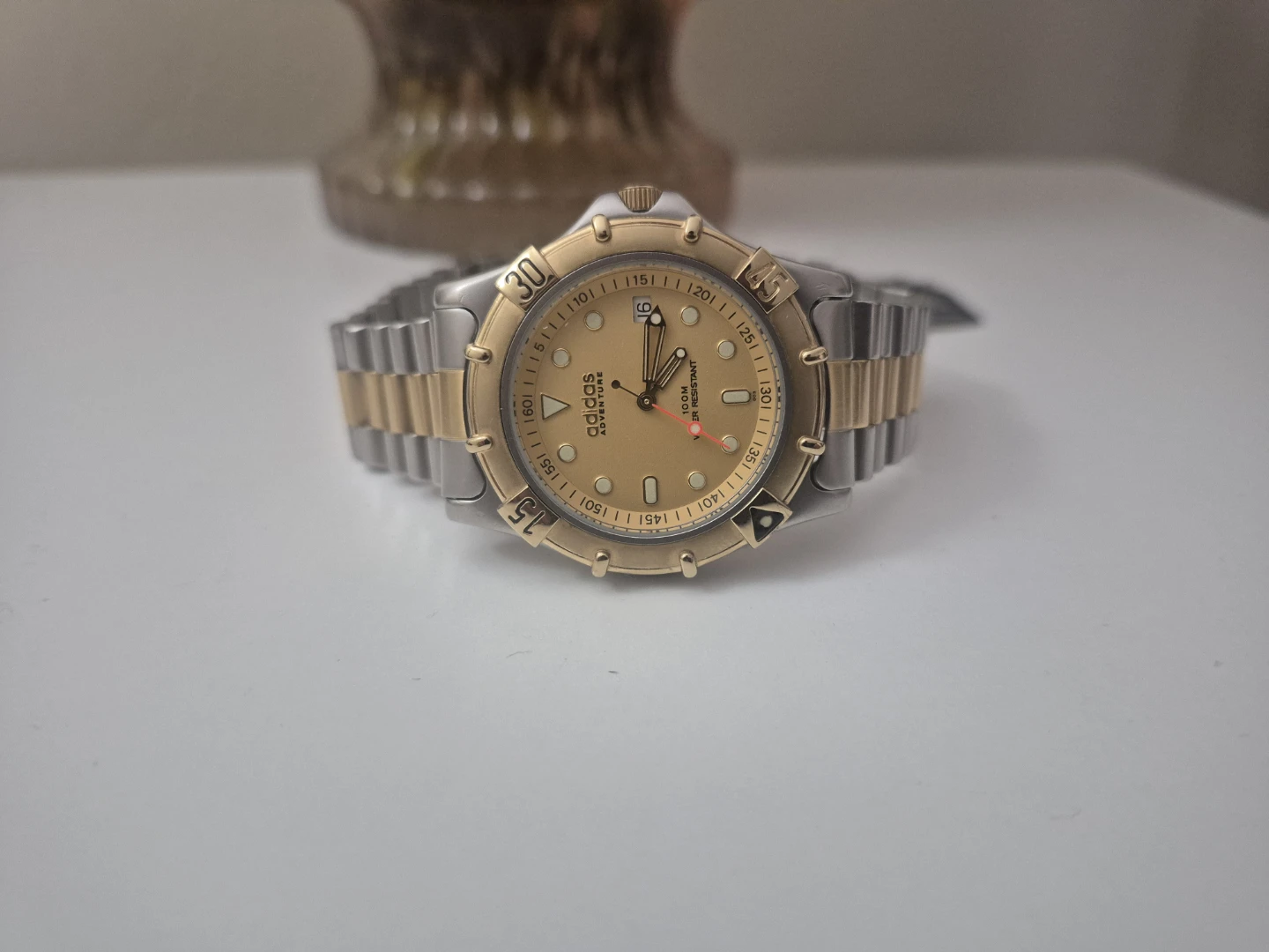 Adidas Sport Watch - Stainless Steel & Gold Tone
