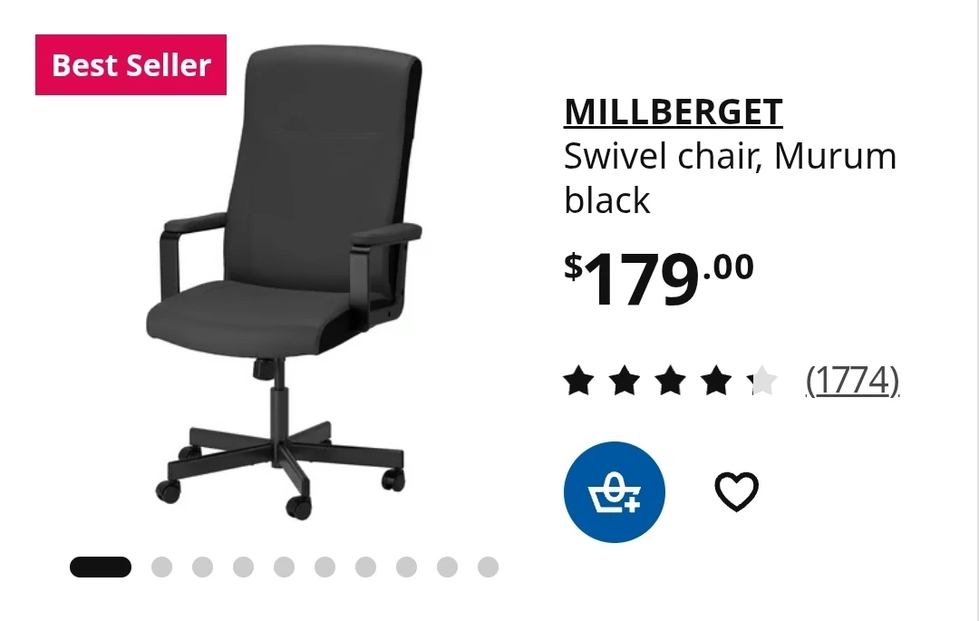 IKEA MILLBERGET Swivel Chair - photo 3