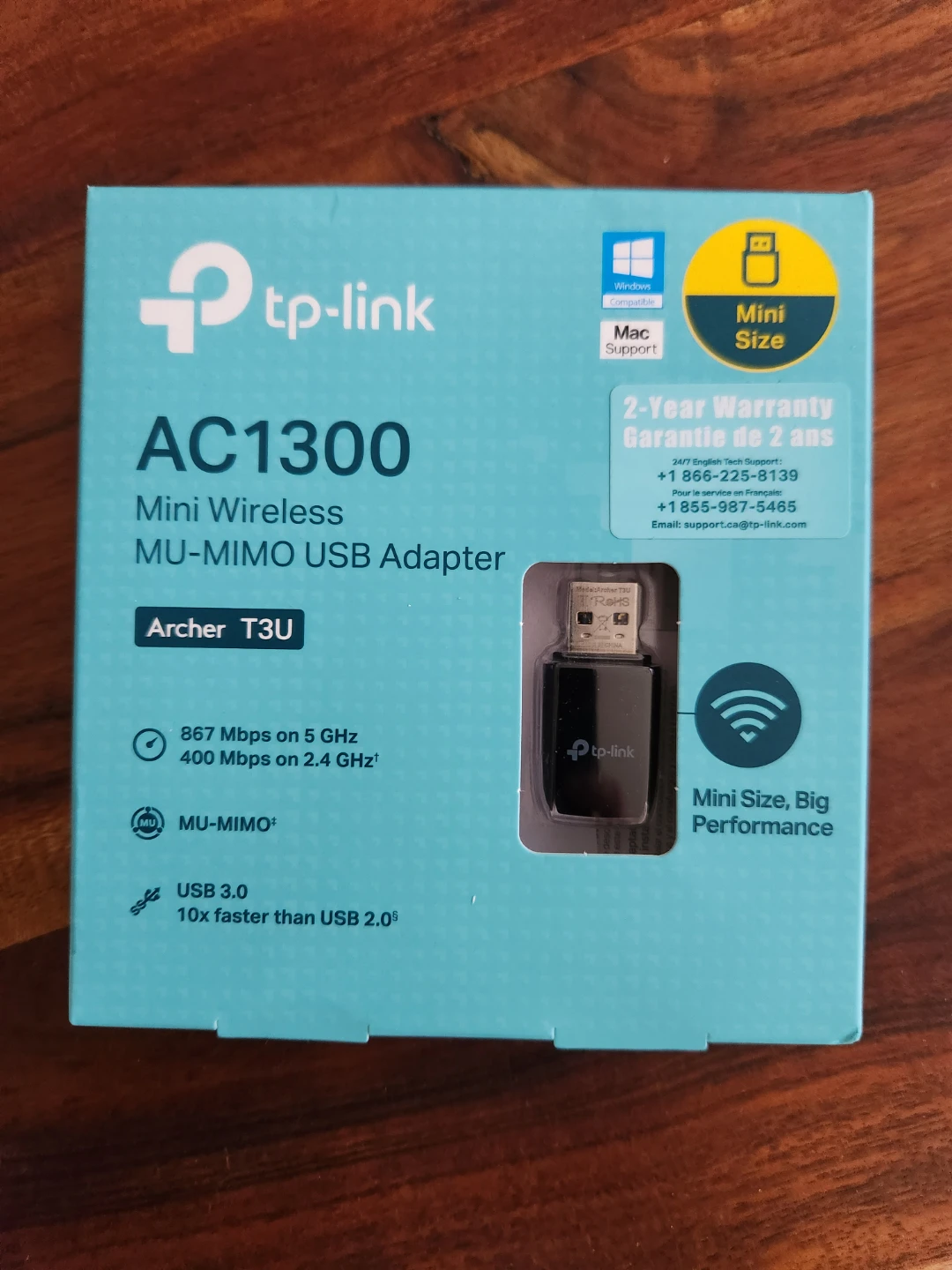 TP-Link AC1300 Mini Wireless MU-MIMO USB Adapter Archer T3U