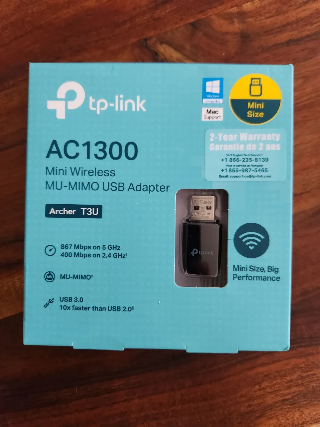 TP-Link AC1300 Mini Wireless MU-MIMO USB Adapter Archer T3U