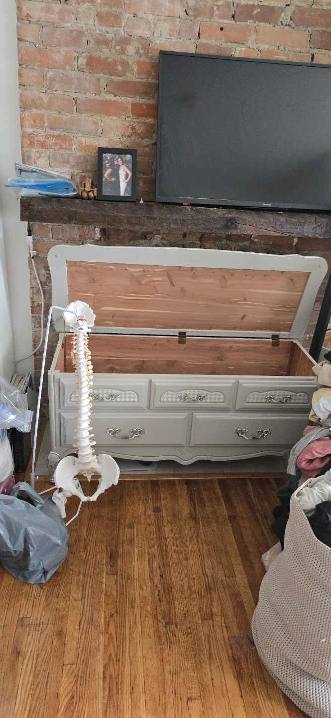 Custom made cedar storage chest