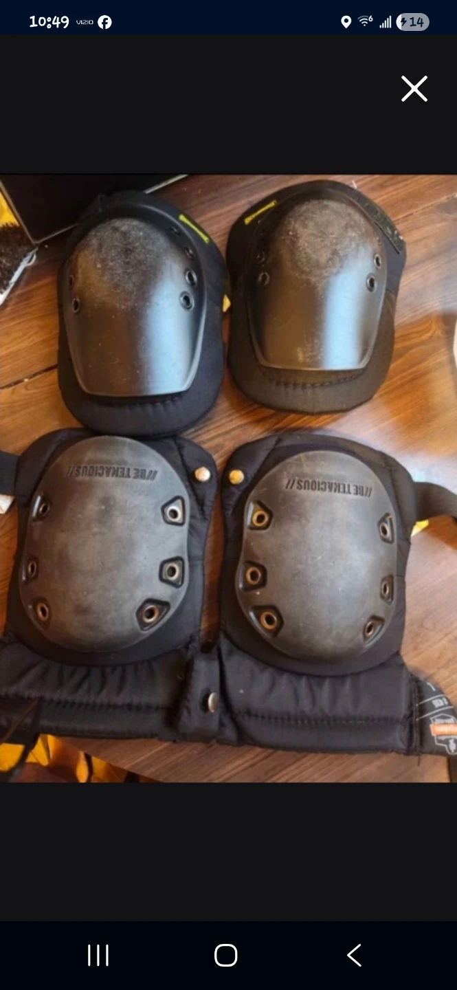 HeavyDuty Hard Cap Work Knee Pads Bundle (2 Pairs)