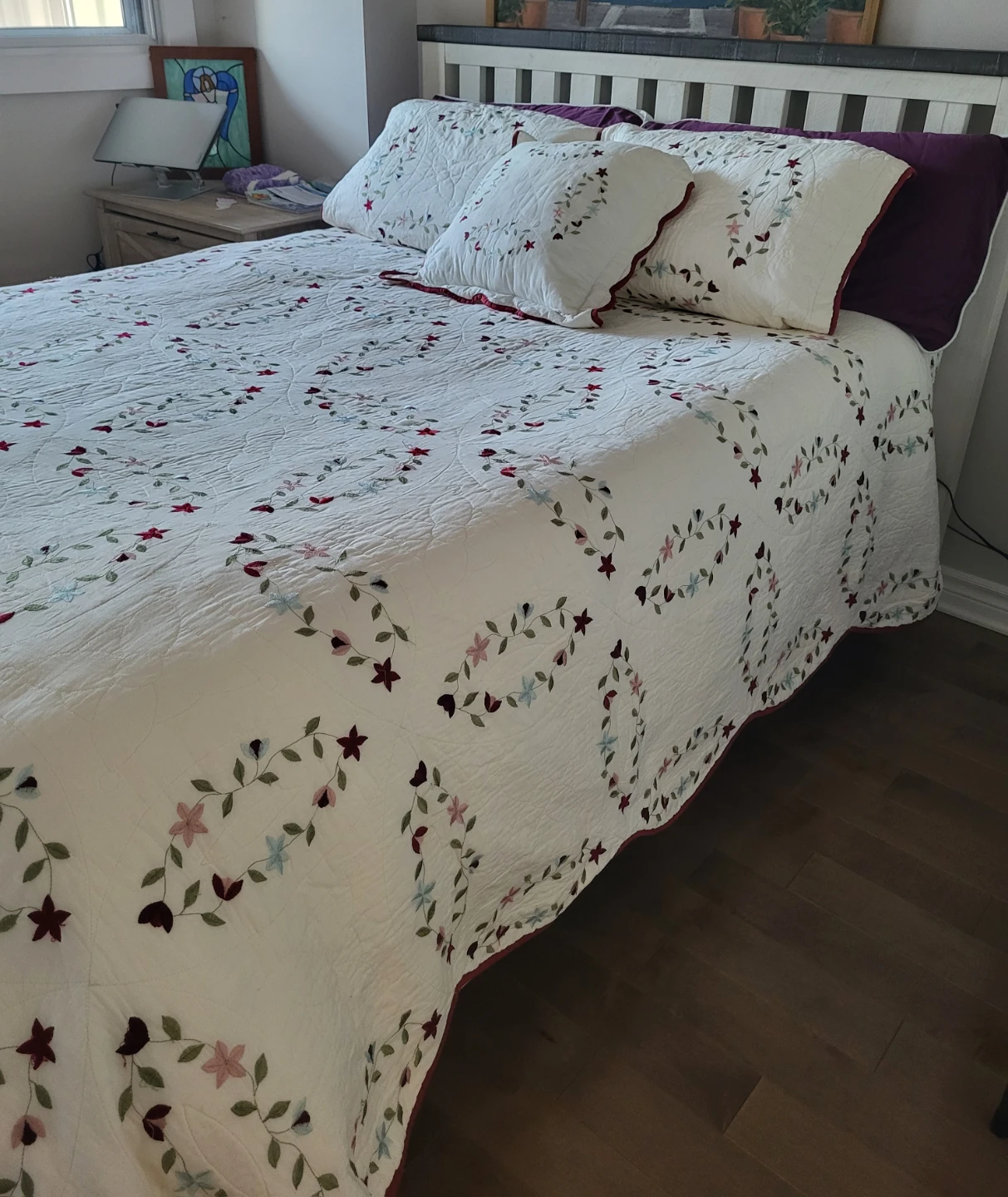 Queen Bed Frame and Mattress Set