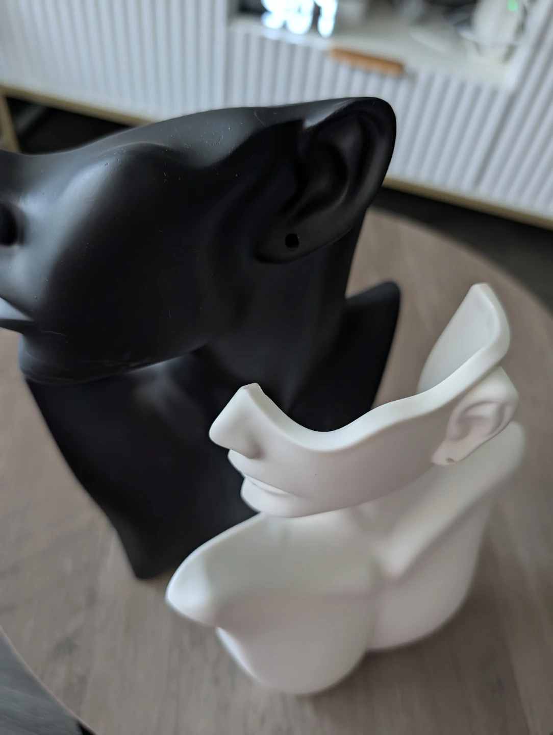 Set of 2 Mannequin Busts - Black & White - photo 2