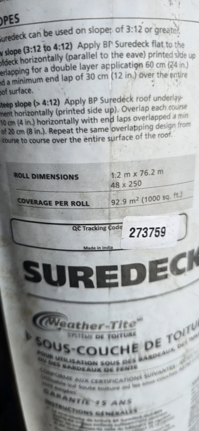 Roofing underlay - photo 3