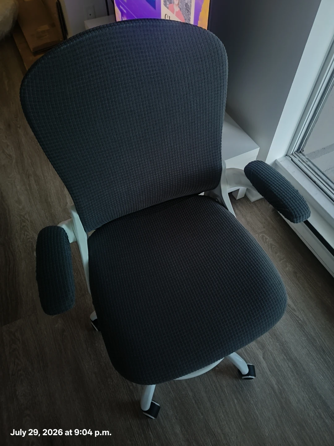 Comfortable grey office chair