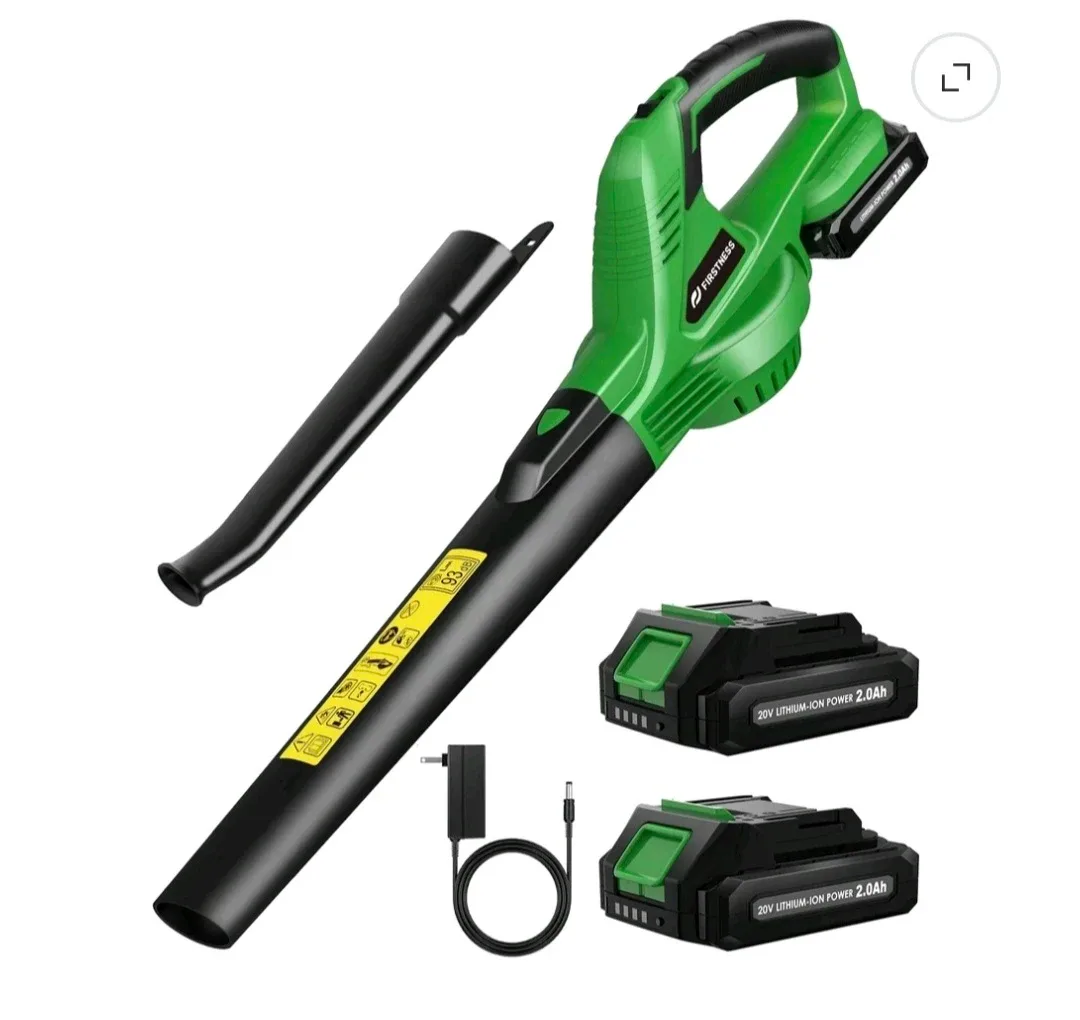 Firstness Cordless Leaf Blower with 2 Batteries