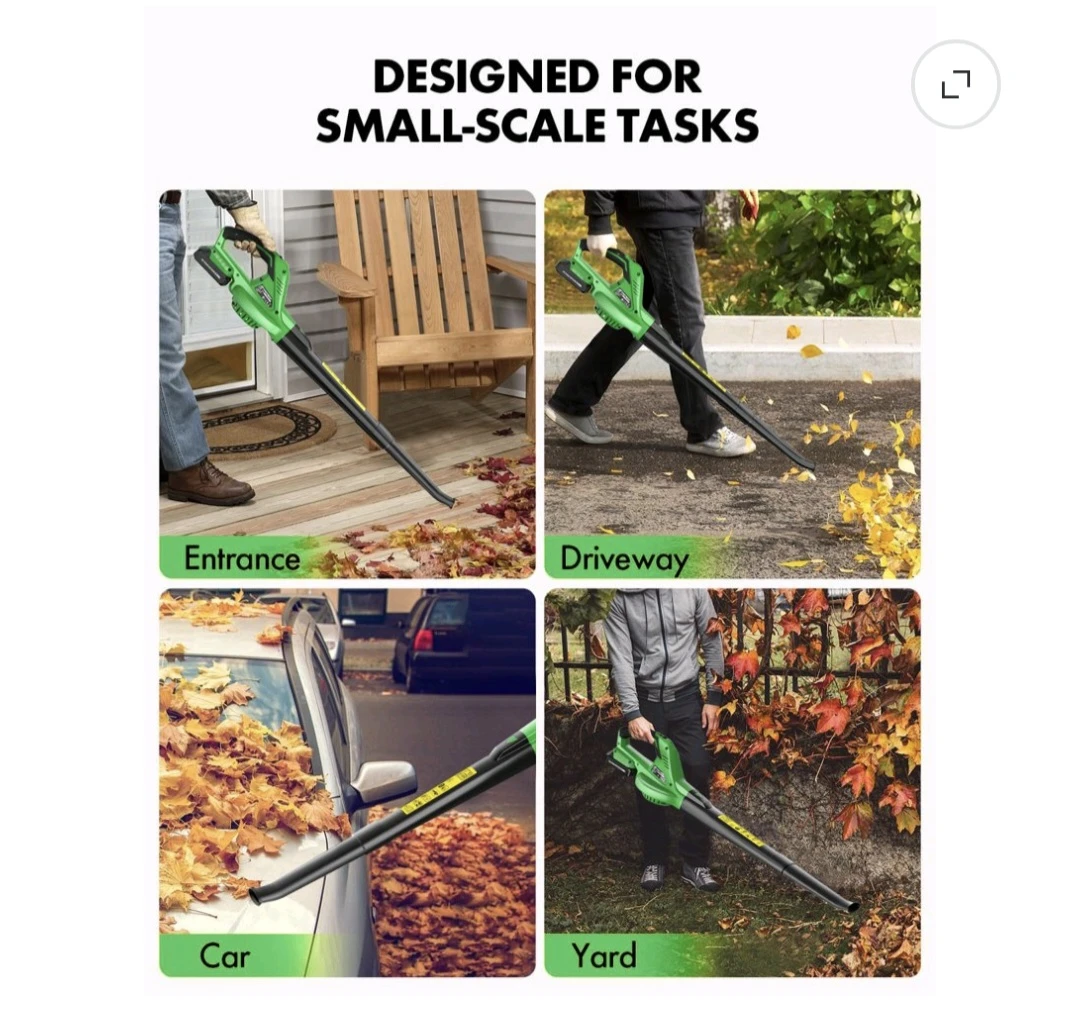 Firstness Cordless Leaf Blower with 2 Batteries - photo 4