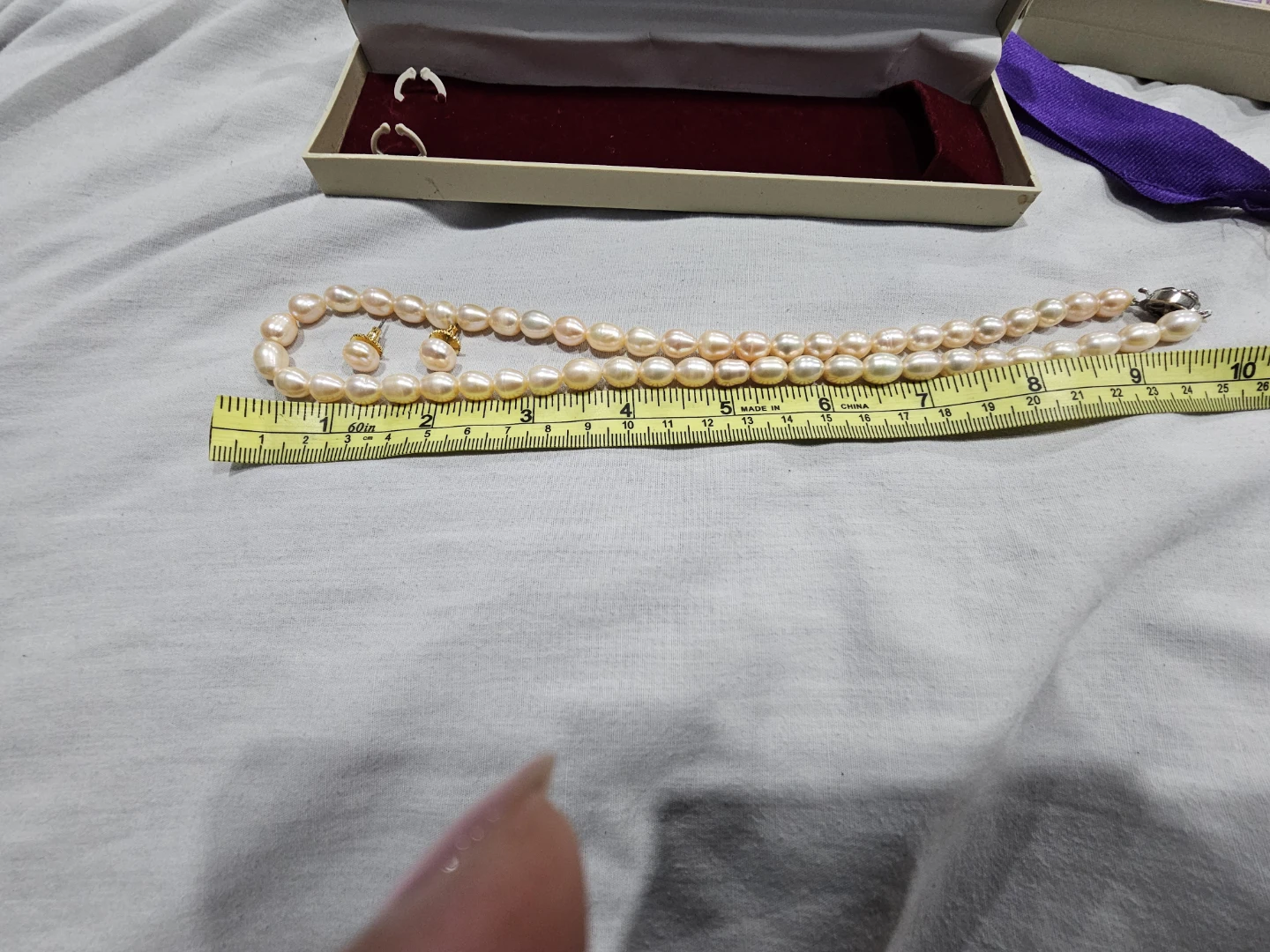 Narayana Genuine Cultured Freshwater Pearl Necklace & Earrings - photo 5