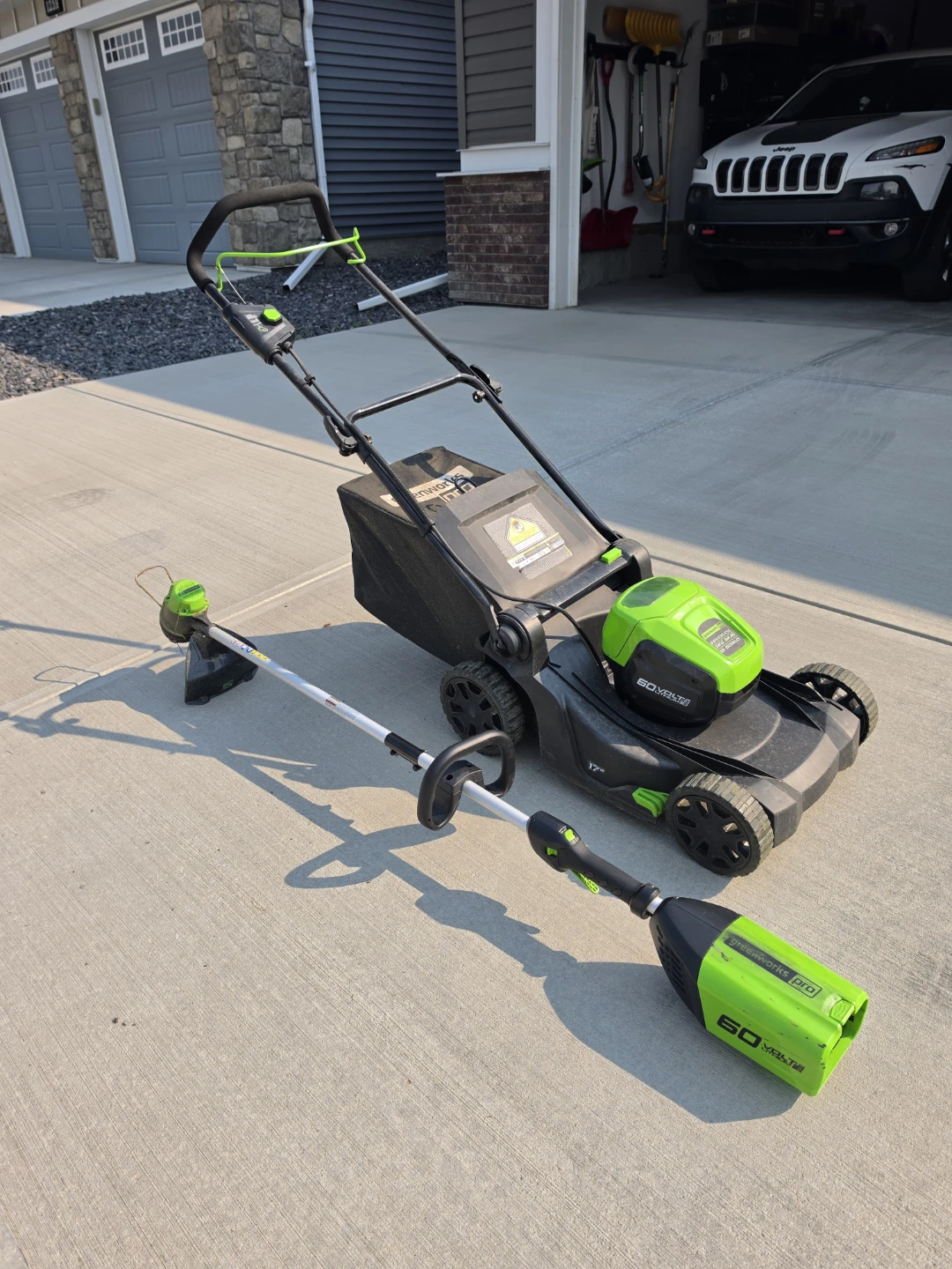 Greenworks 60V Cordless Mower & String Trimmer Combo