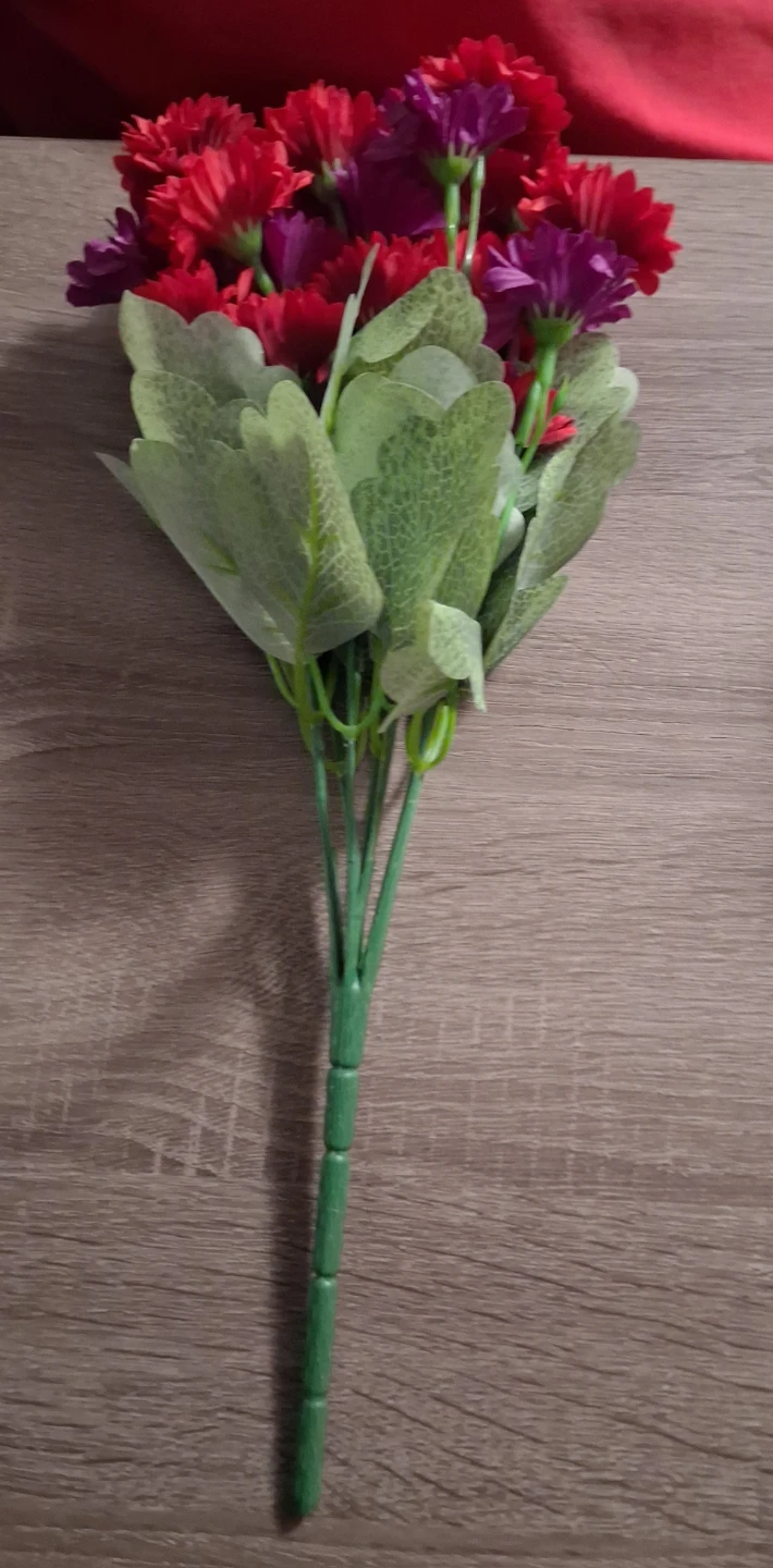Artificial Flowers - Red and Purple Daisies - photo 5