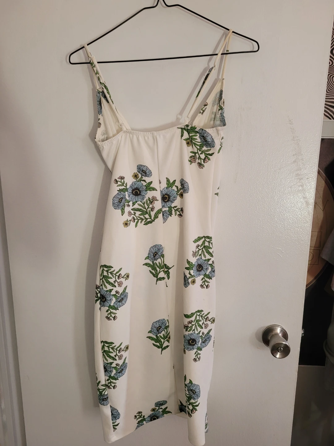 Cream Floral Wrap Dress - photo 2