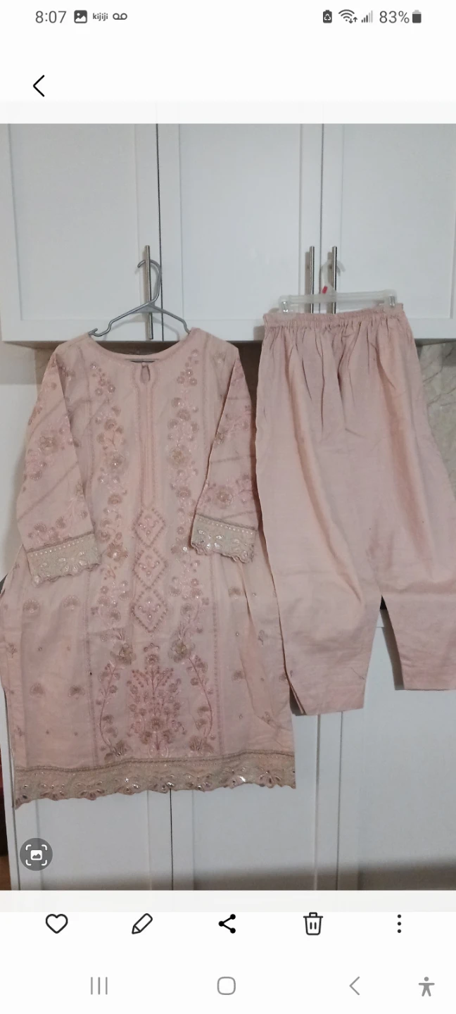 2piece suit embroidery ready to wear beautiful