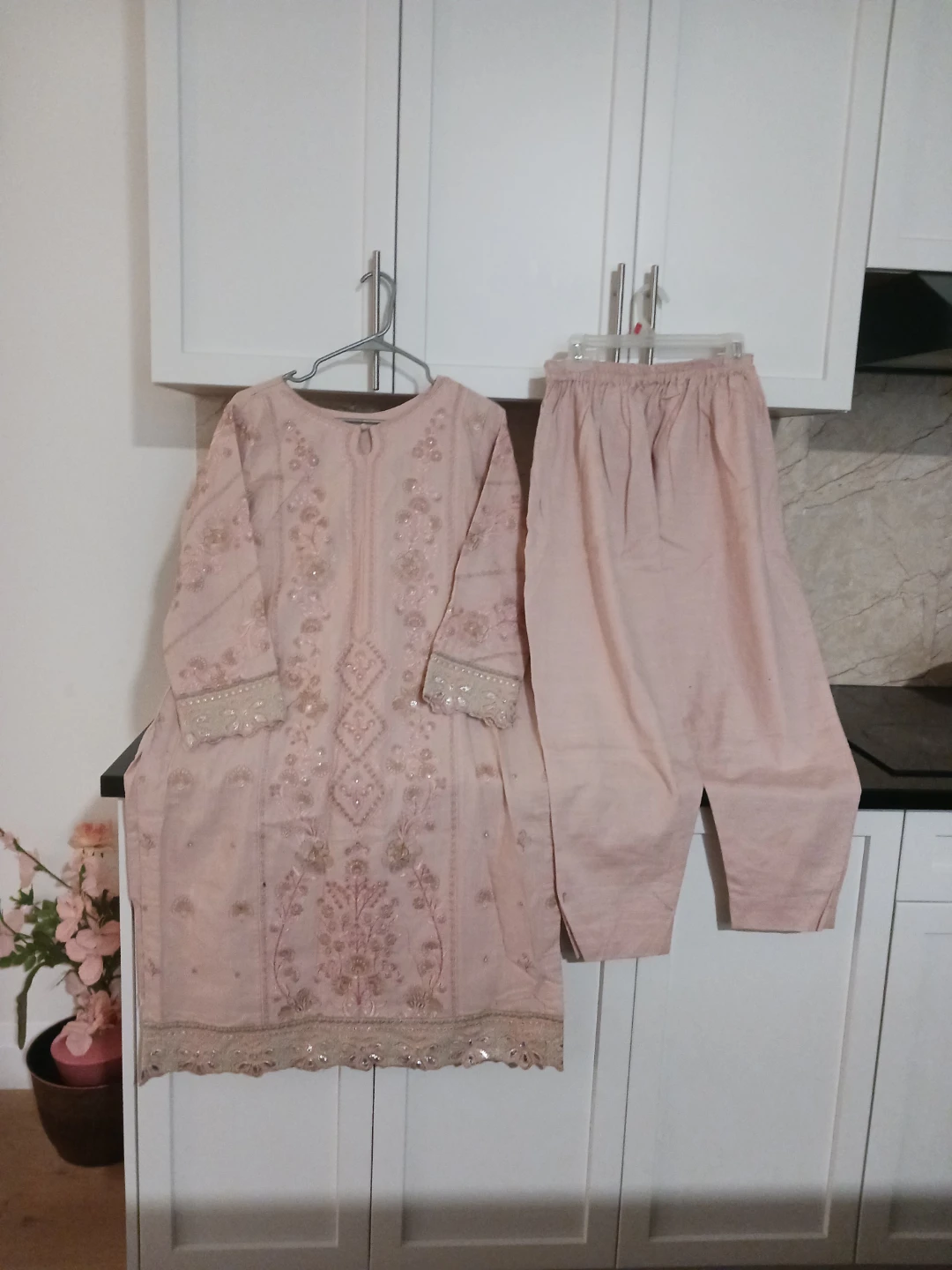 2piece suit embroidery ready to wear beautiful - photo 2