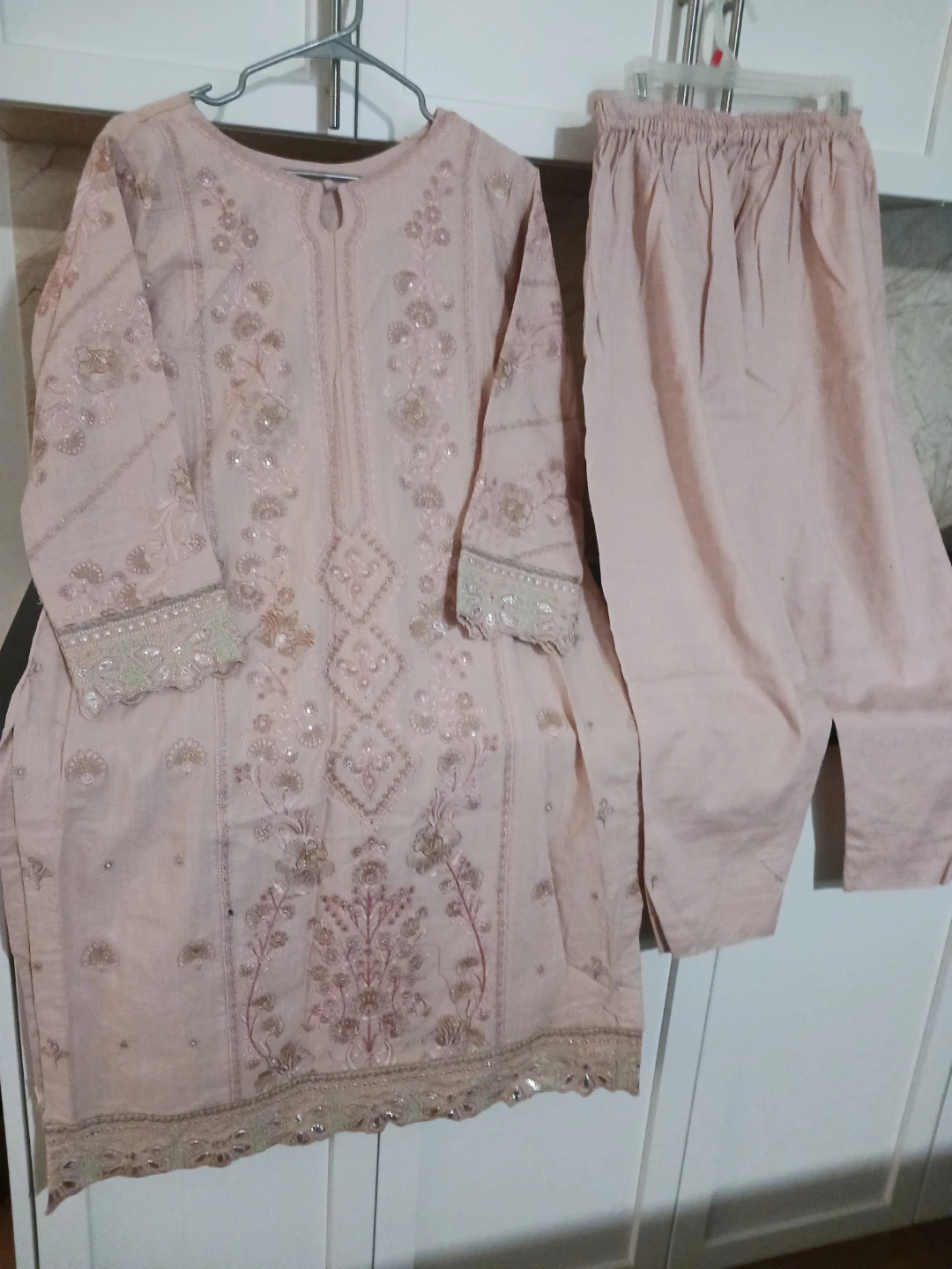 2piece suit embroidery ready to wear beautiful - photo 3