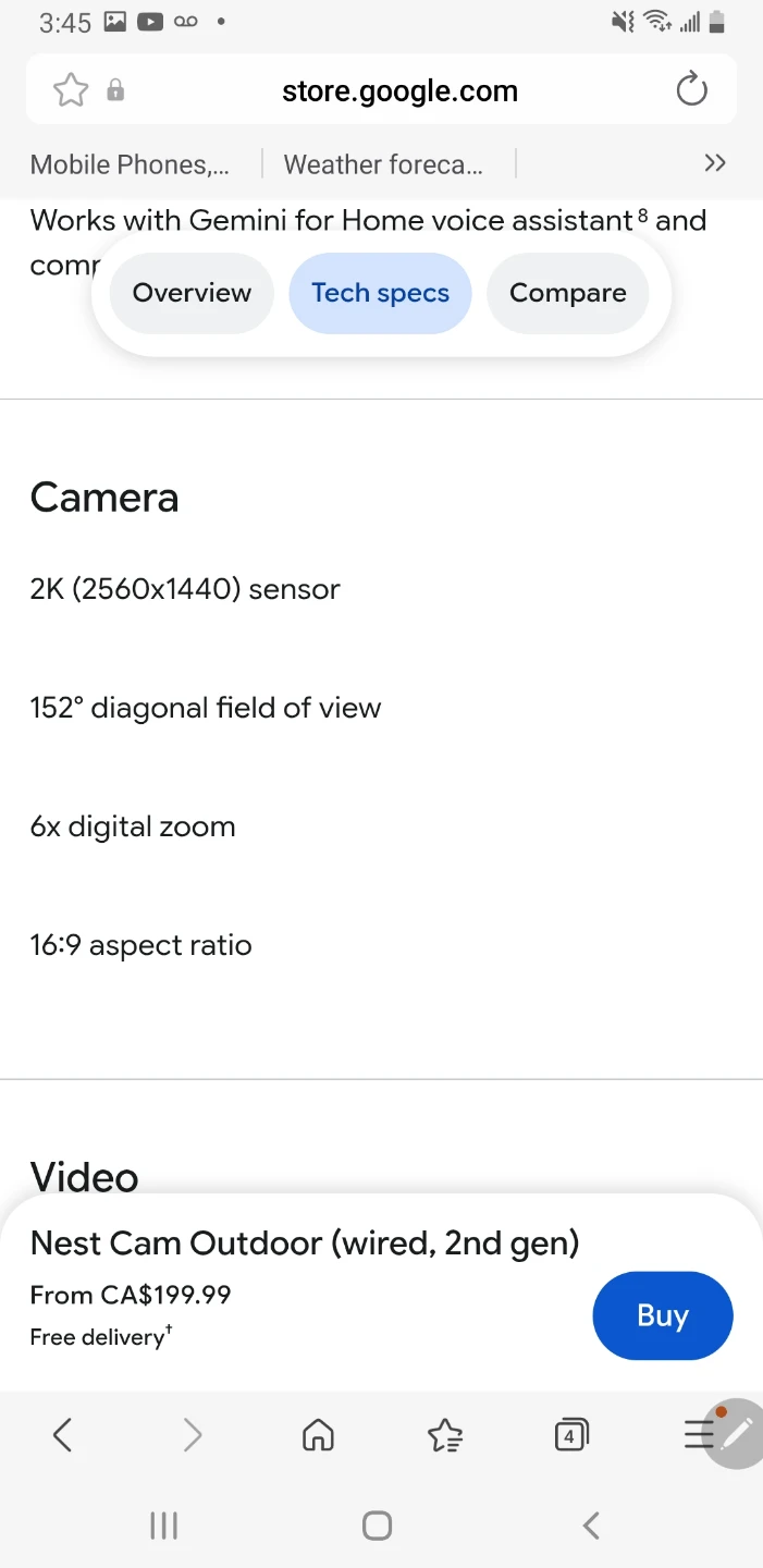 Google Nest Cam Outdoor (wired, 2nd gen) - photo 5