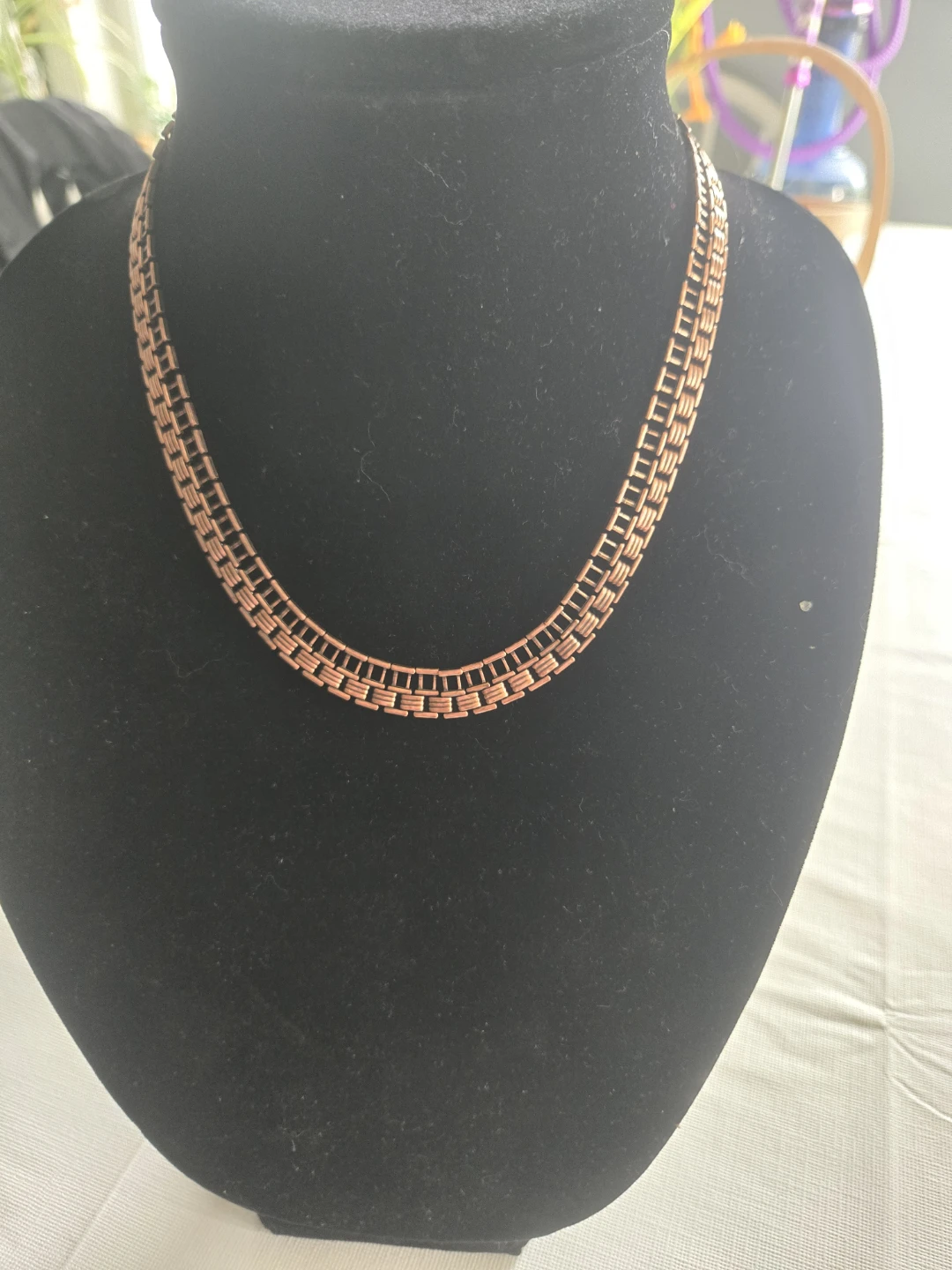 Pure Copper Link Necklace 18"