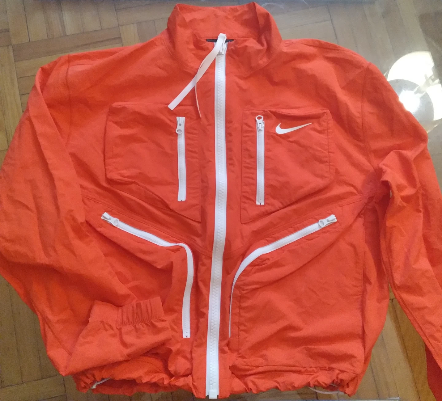 Nike Orange Windbreaker Jacket
