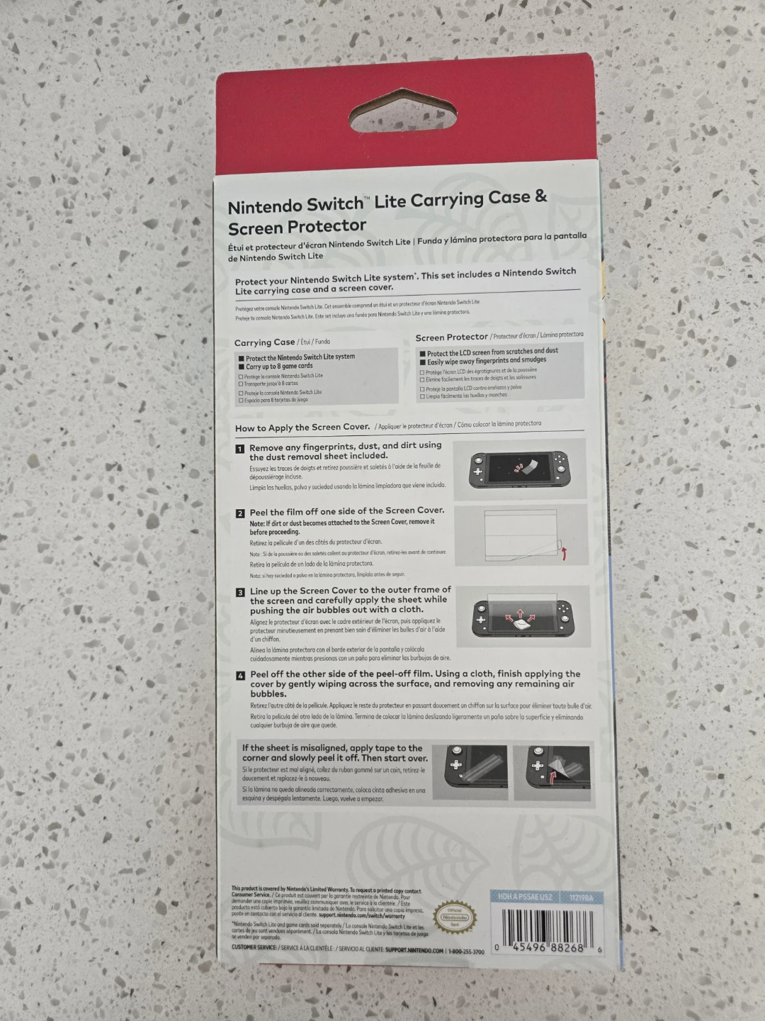Nintendo Switch Lite Carrying Case & Screen Protector Set - photo 2
