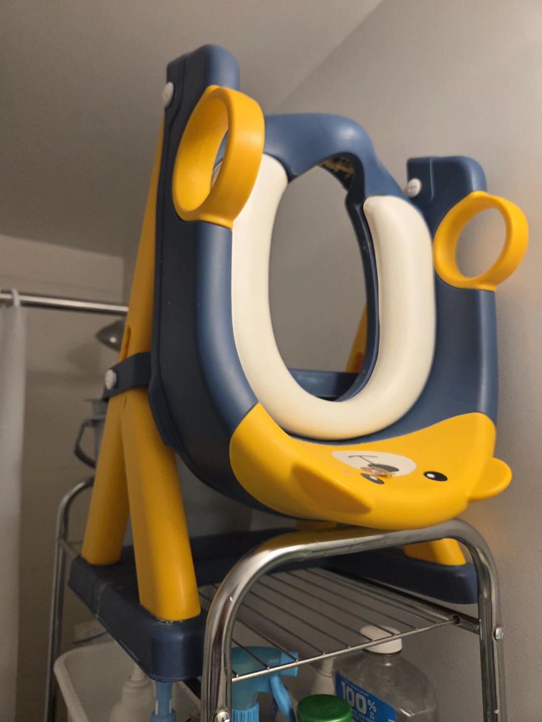 Blue and Yellow Toddler Potty Training Seat