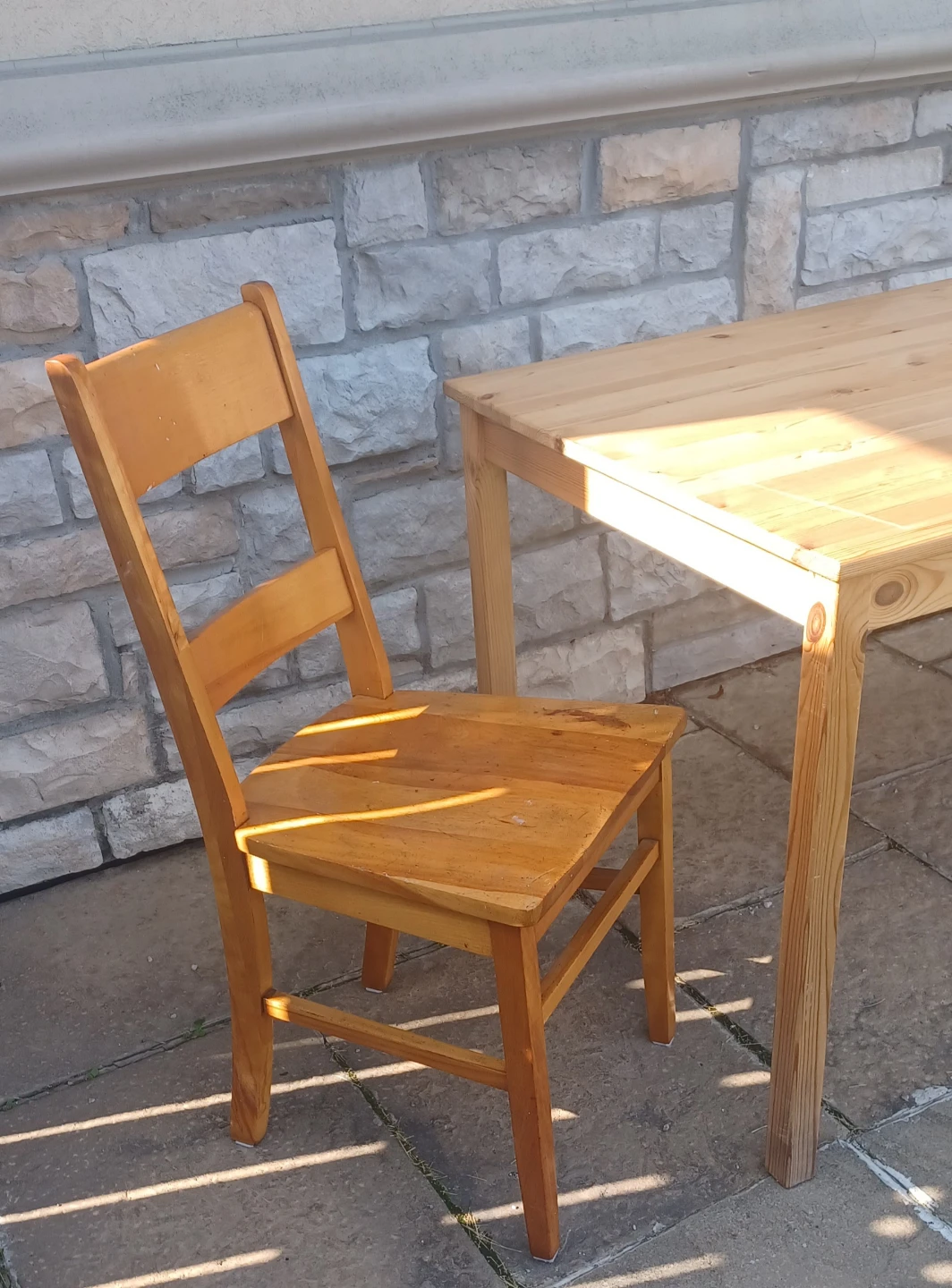 Wooden Table and Chair - photo 3