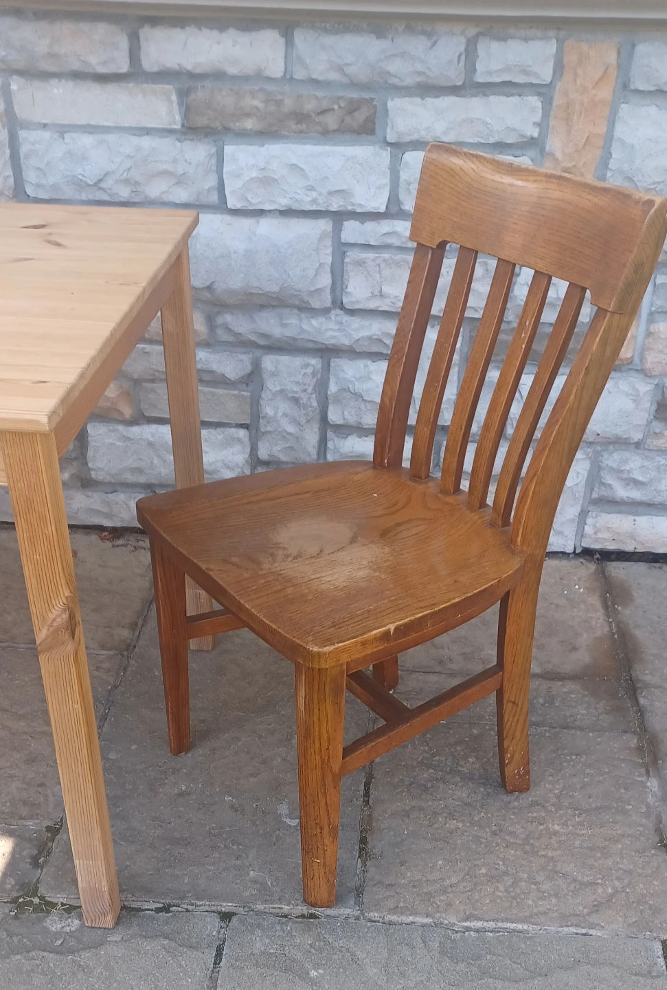 Wooden Table and Chair - photo 4