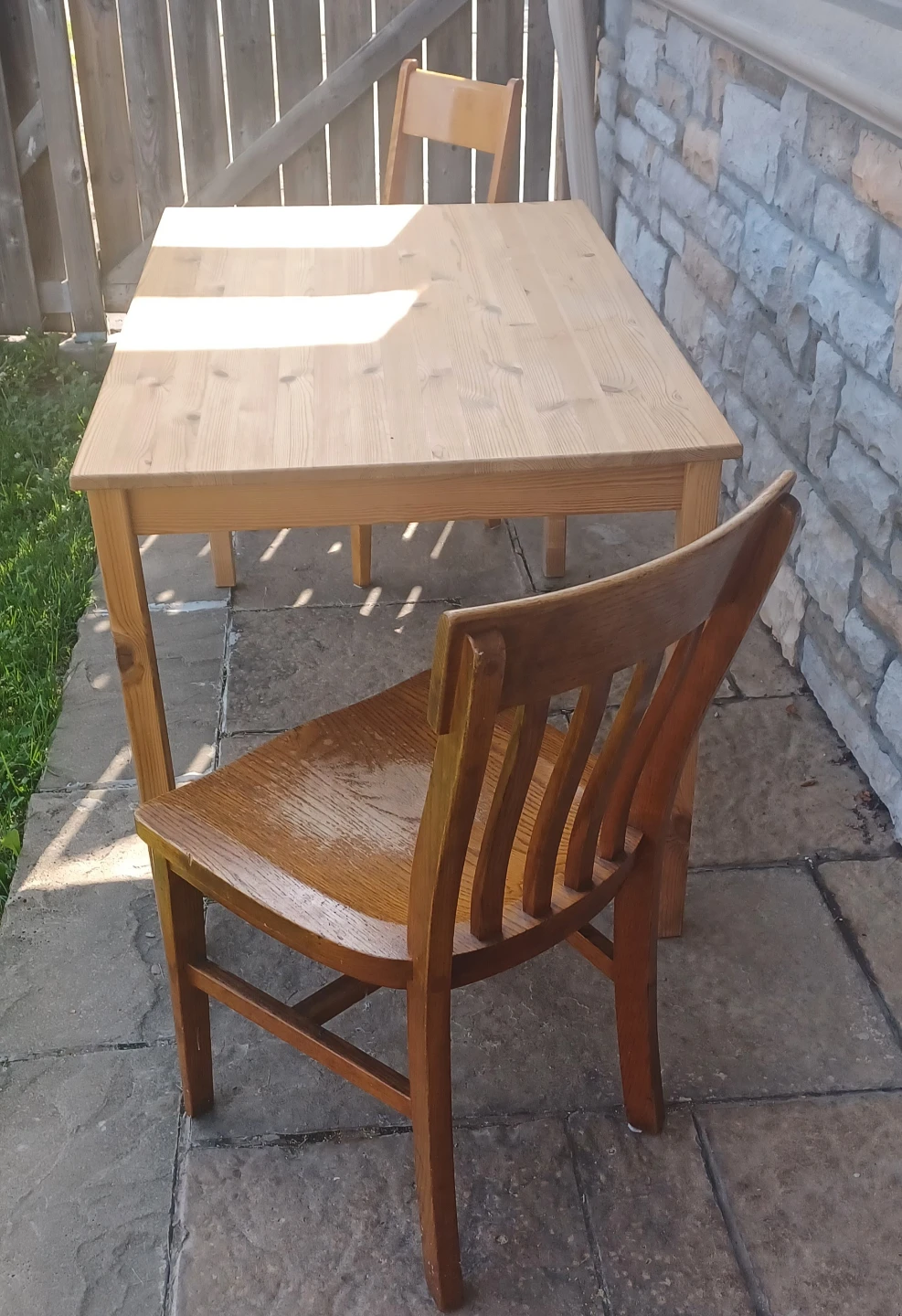 Wooden Table and Chair - photo 5