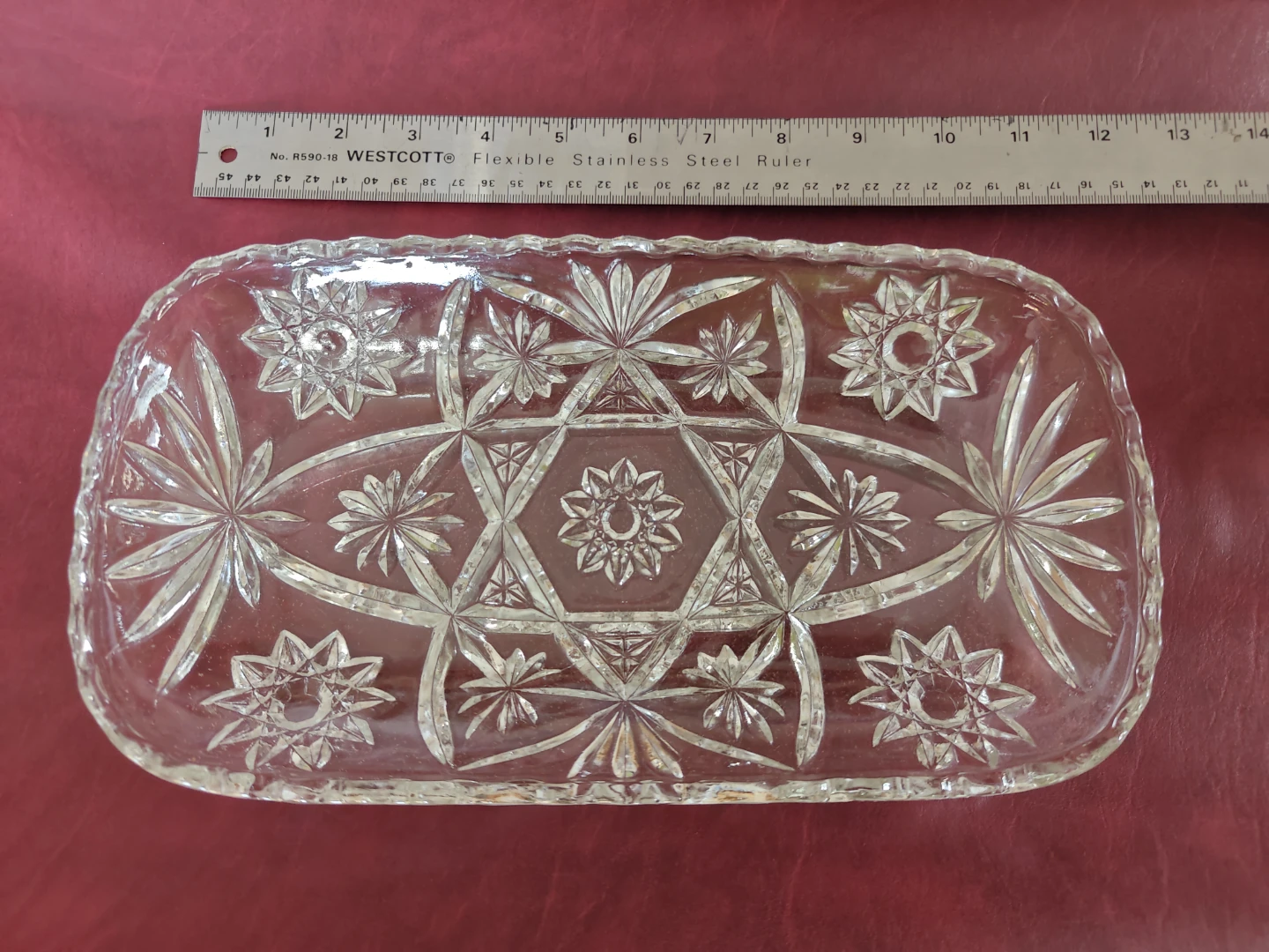 Crystal Glass Serving Dish