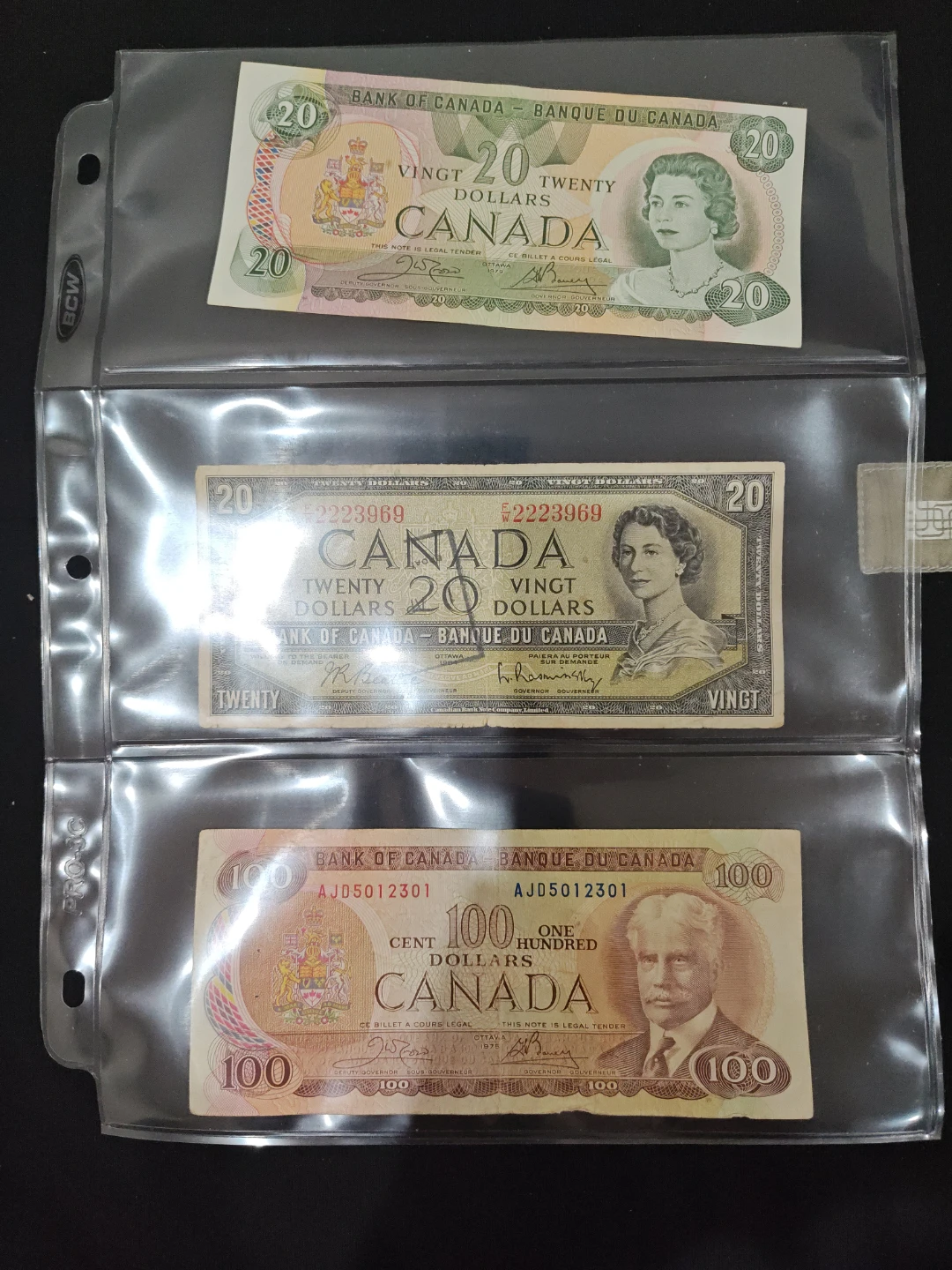 Collection of Canadian Banknotes - $1, $2, $5, $10, $20, $100 - photo 4