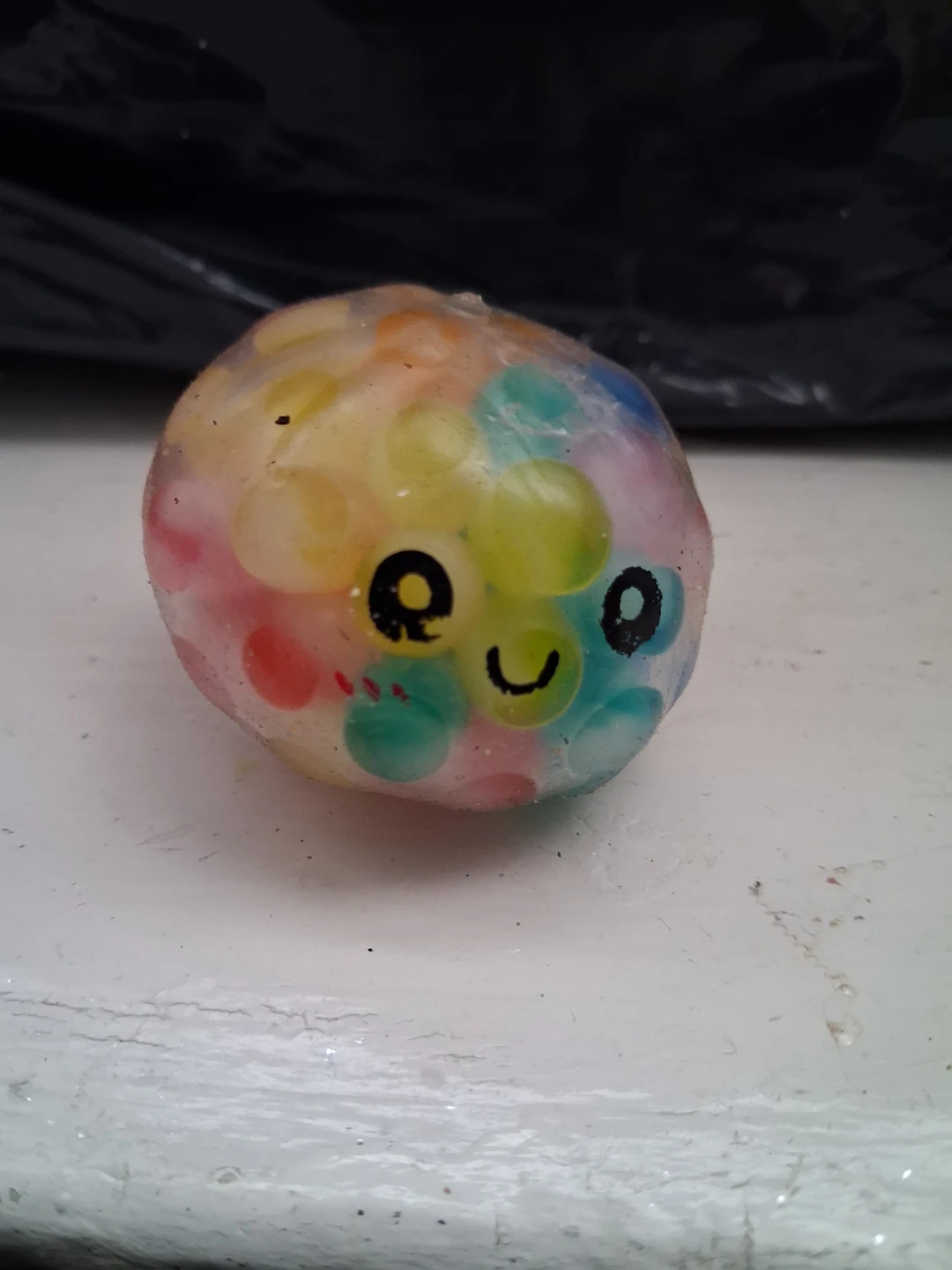 Squishy Stress Ball with Colorful Beads