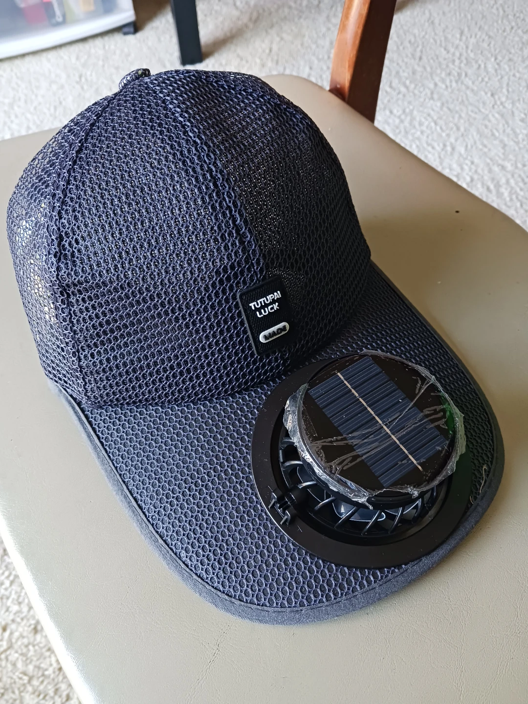 New Solar Powered + USB Charge Fan Baseball Cap