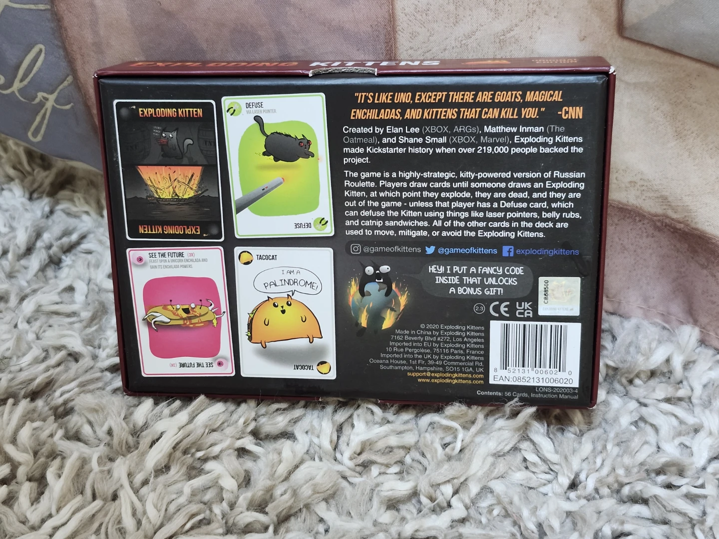 Exploding Kittens Original Edition Card Game - photo 2