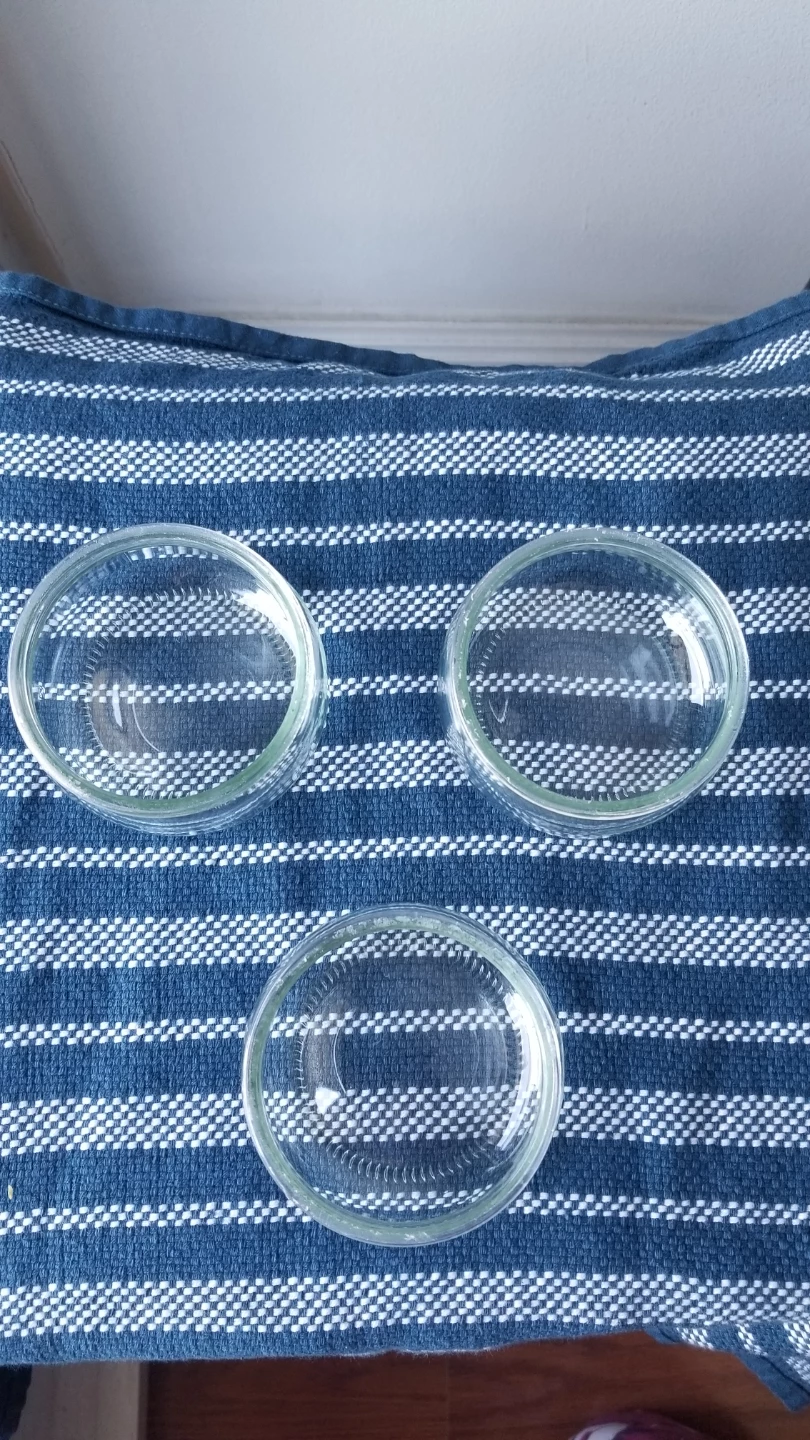 Set of 3 Glass Ramekins / Small Bowls - photo 2