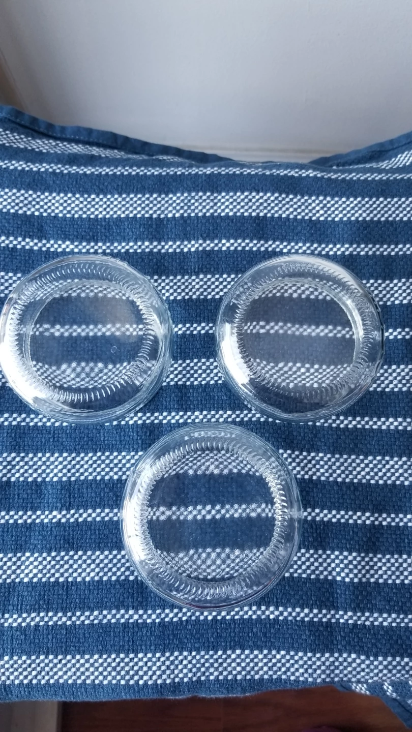 Set of 3 Glass Ramekins / Small Bowls - photo 3