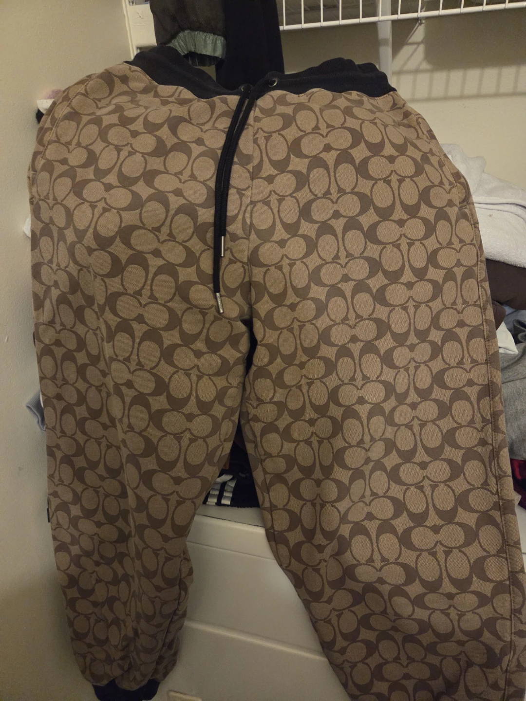 Coach Signature Pattern Sweatpants