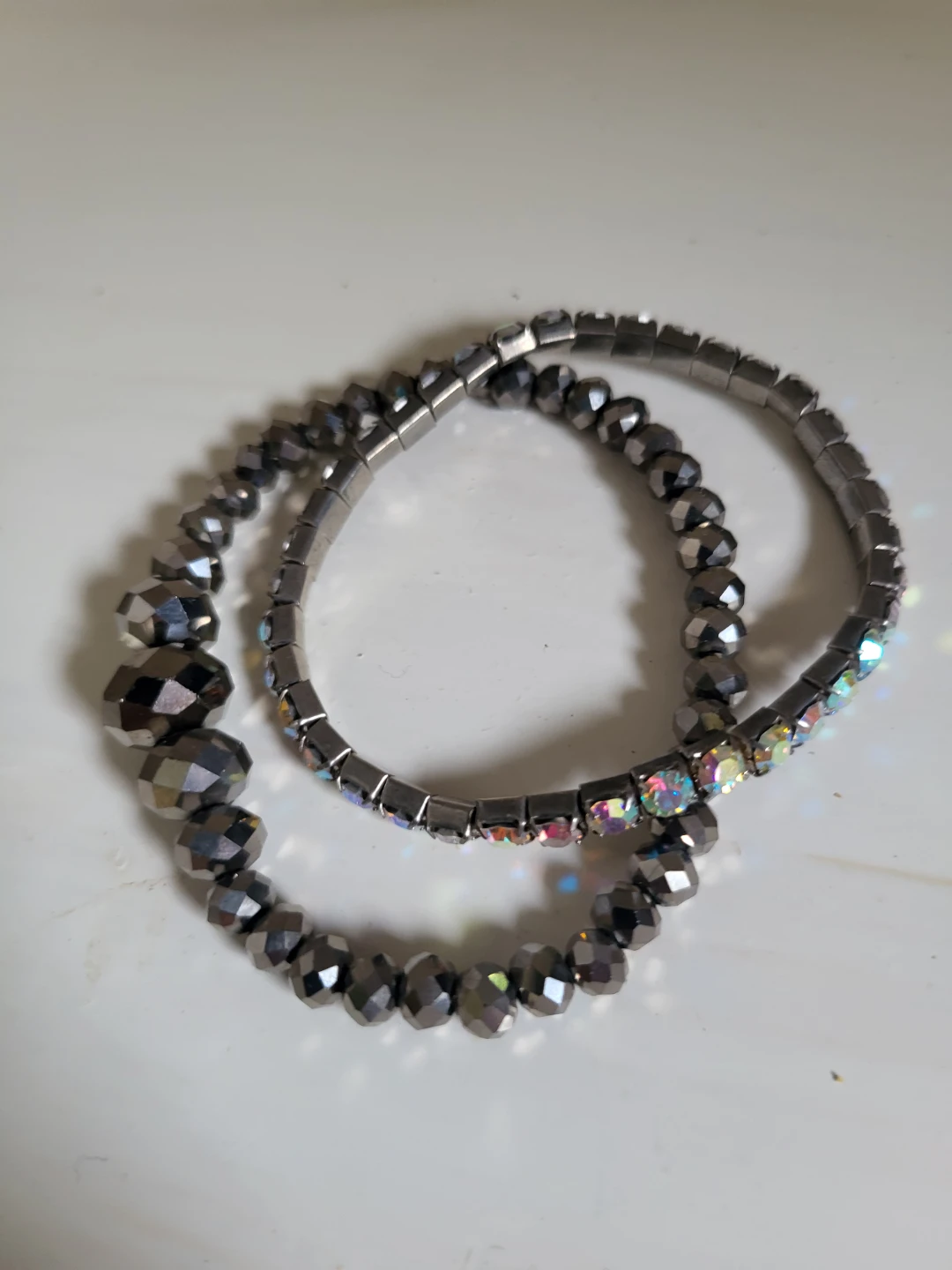 Set of 2 Beaded Bracelets