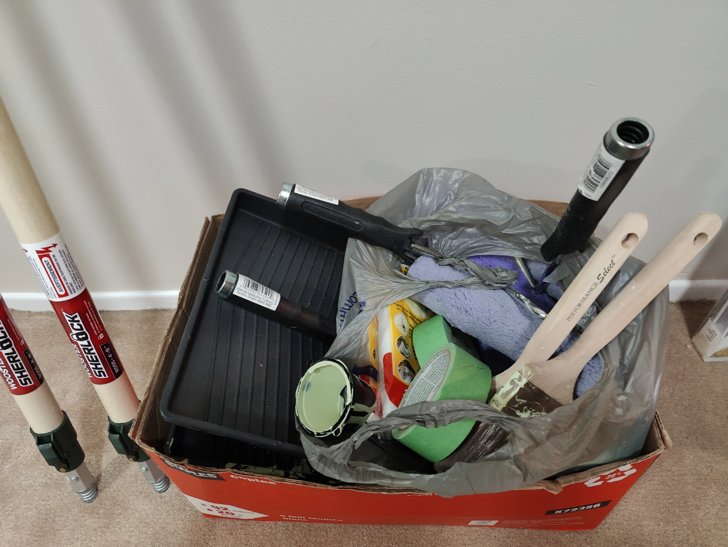 Paint Roller and Brush Set with Trays - photo 2