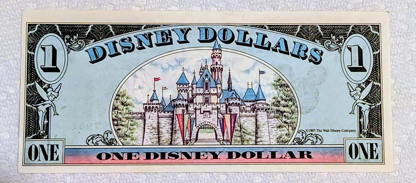 Vintage Disney Dollar $1 Bill - Series 1989 - photo 2