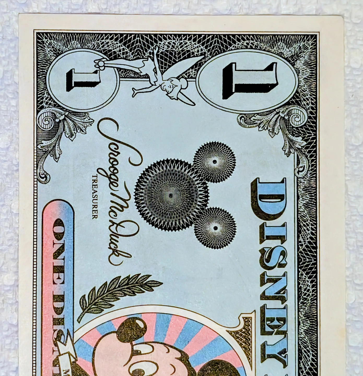 Vintage Disney Dollar $1 Bill - Series 1989 - photo 3