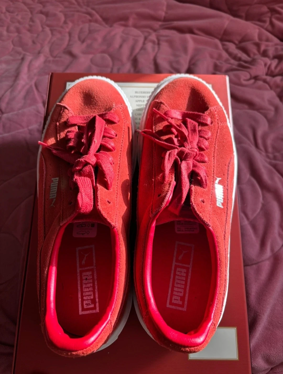 Puma Suede Platform Sneakers - Red - photo 3