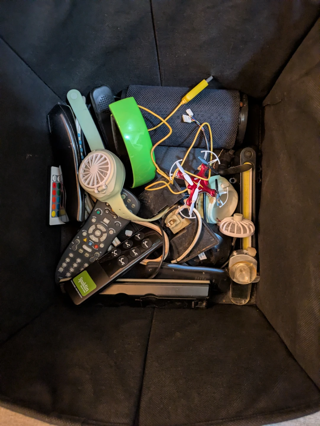 Mixed Electronics Lot - Remotes, Mini Drone & More