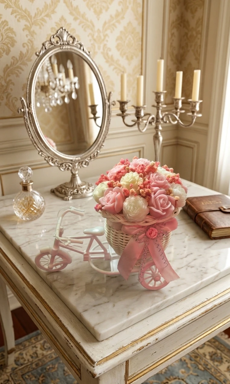 Tricycle Flower Basket Decoration