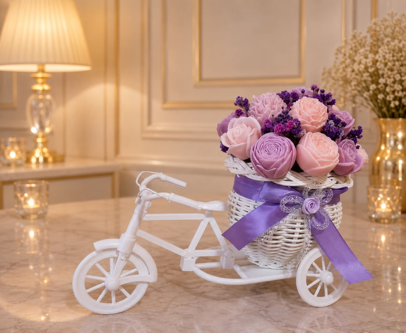 Tricycle Flower Basket Decoration - photo 3