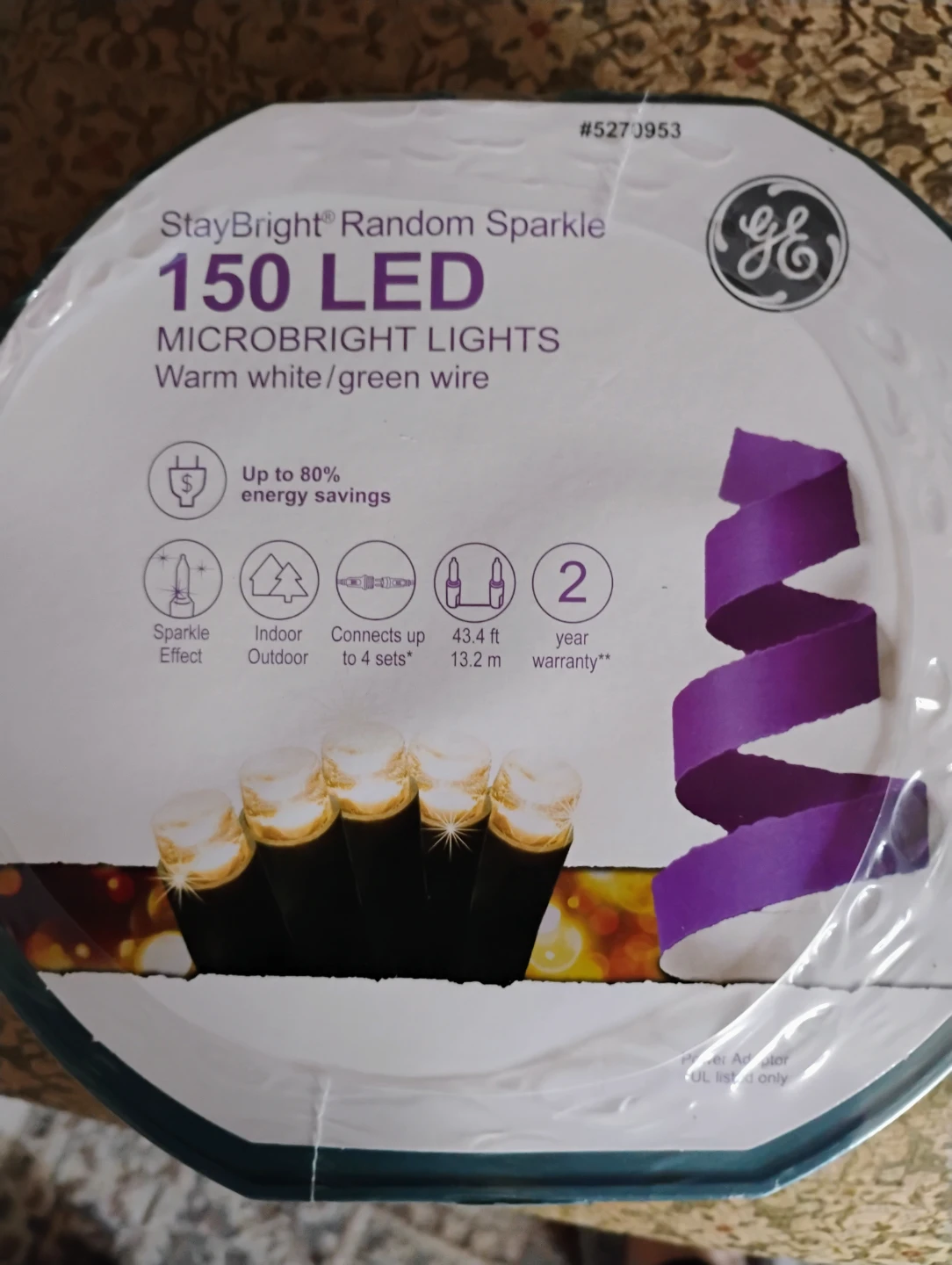 GE StayBright 150 LED Microbright Lights