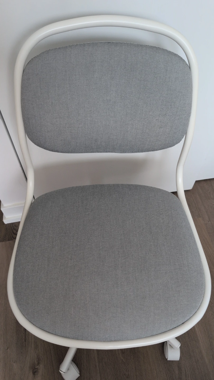 IKEA ÖRFJÄLL Swivel Chair, White/Vissle Light Gray - photo 3