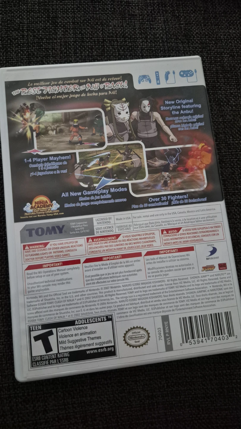 Naruto: Clash of Ninja 2 Revolution for Wii - photo 2