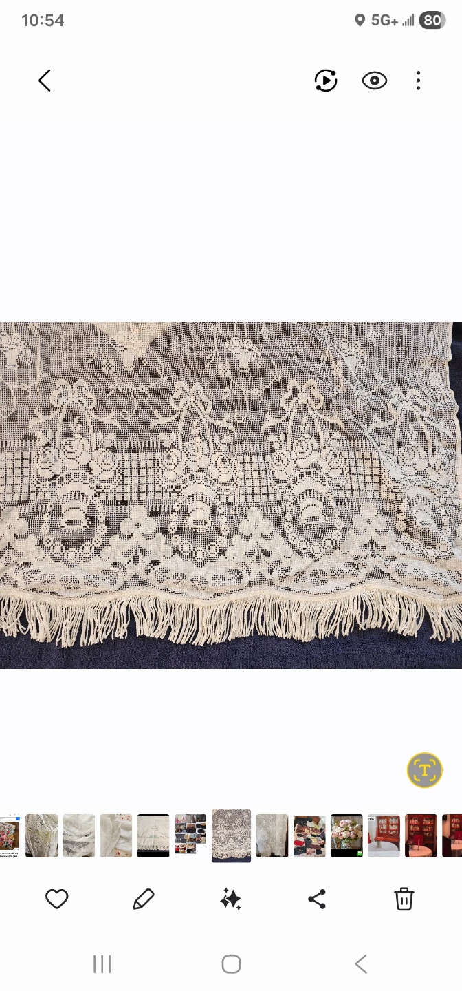 White Lace Curtain Panel - photo 3