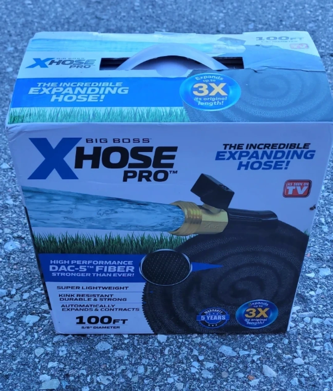 BNIB Big Boss Xhose Pro Expandable Garden Hose
