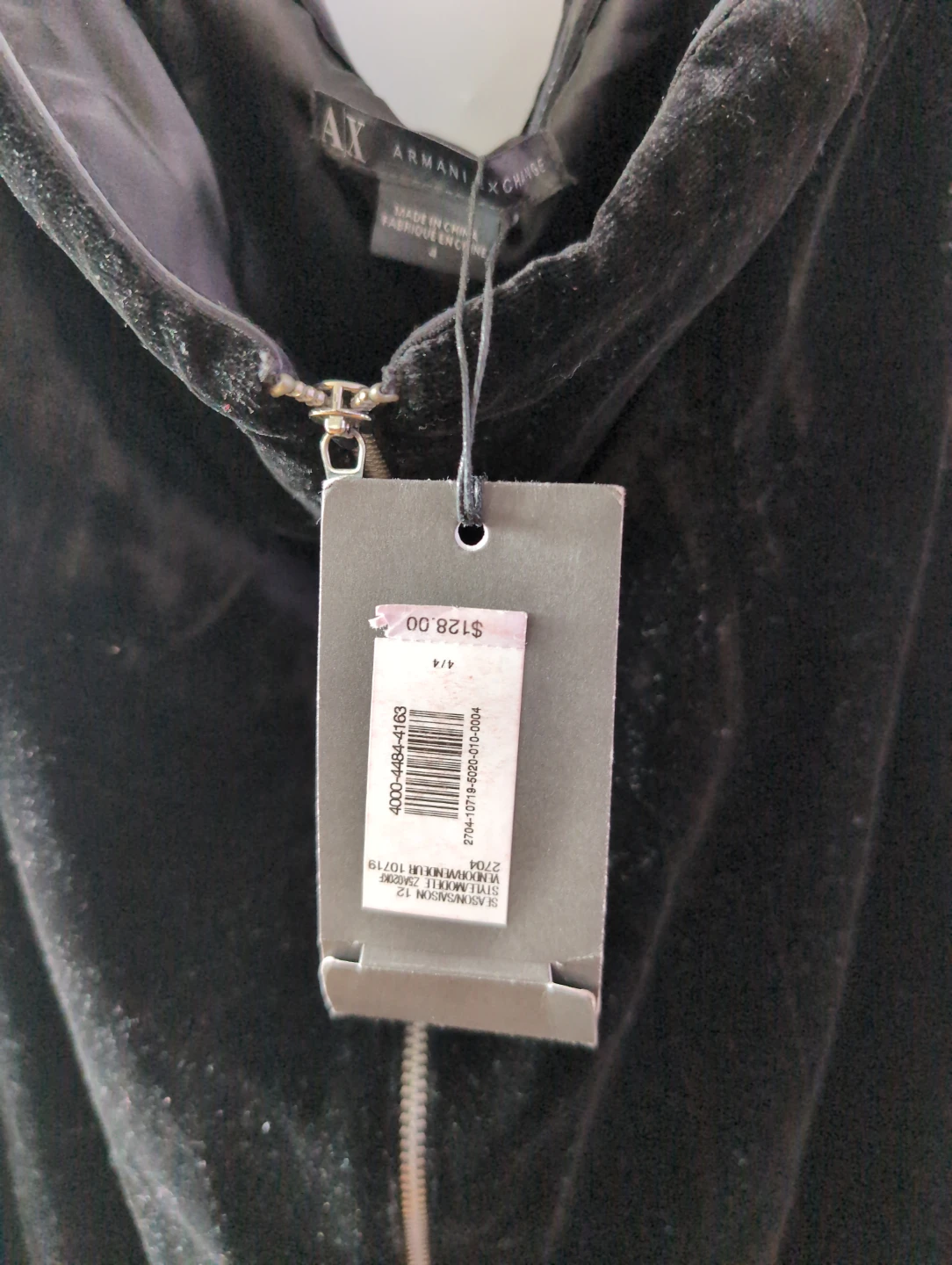 AX Armani Exchange Black Velvet Mini Dress - photo 3