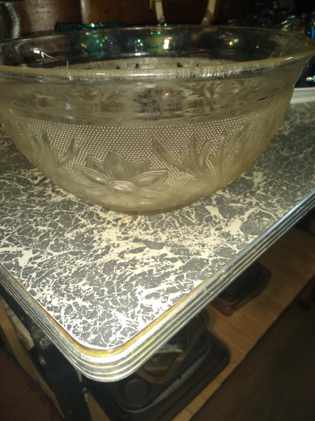 Antique anchor Hocking serving bowl